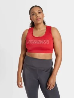 Hummel Low Support Bustier Sport Bh Dames Rood -Sportieve Outfit Winkel 6187969a5f20e9d904d2b4a3eb4fe86a
