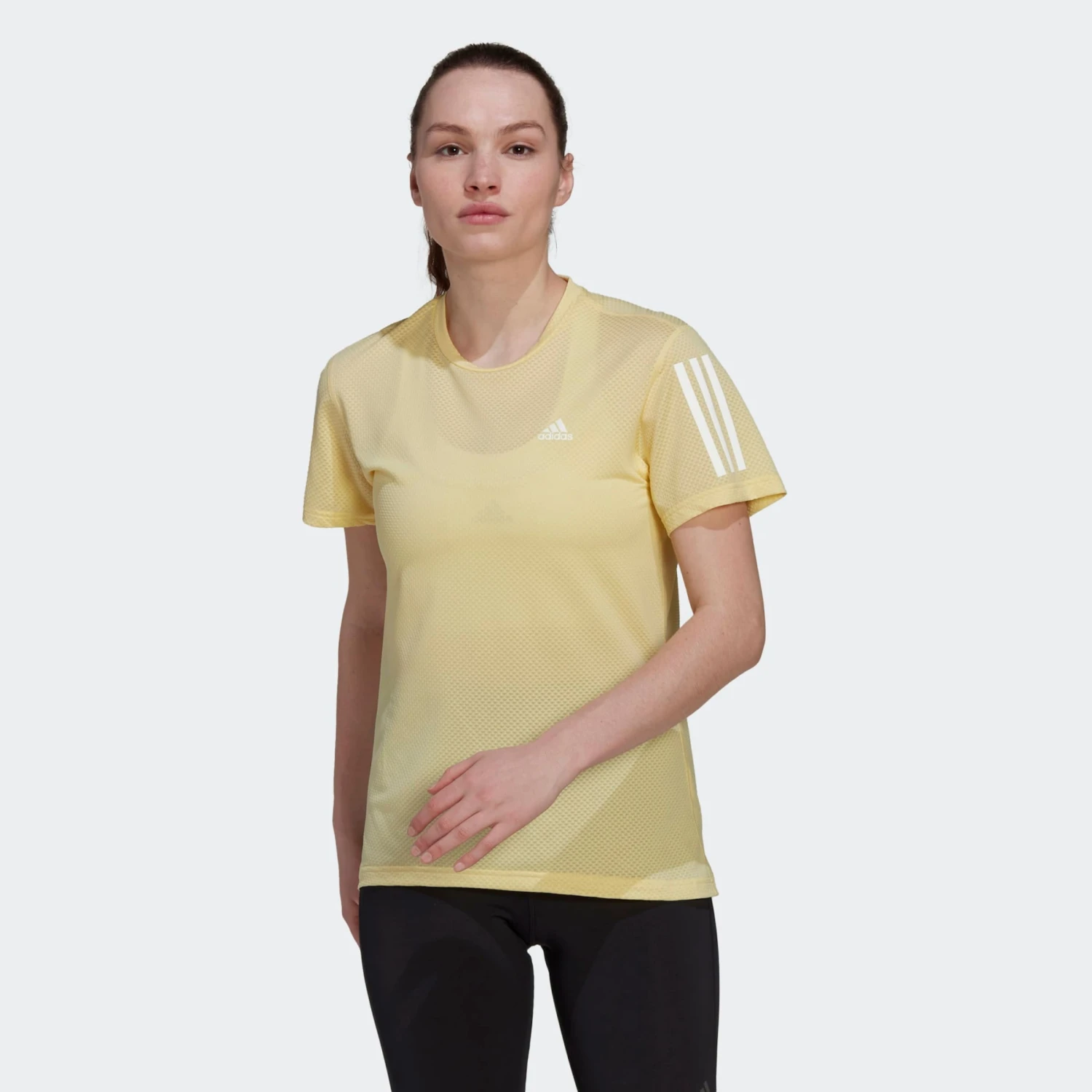 Adidas Sportswear Functionele Shirts Functioneel Shirt Dames Geel 4 Adidas Sportswear Functionele Shirts Functioneel Shirt Dames Geel - Afbeelding 2