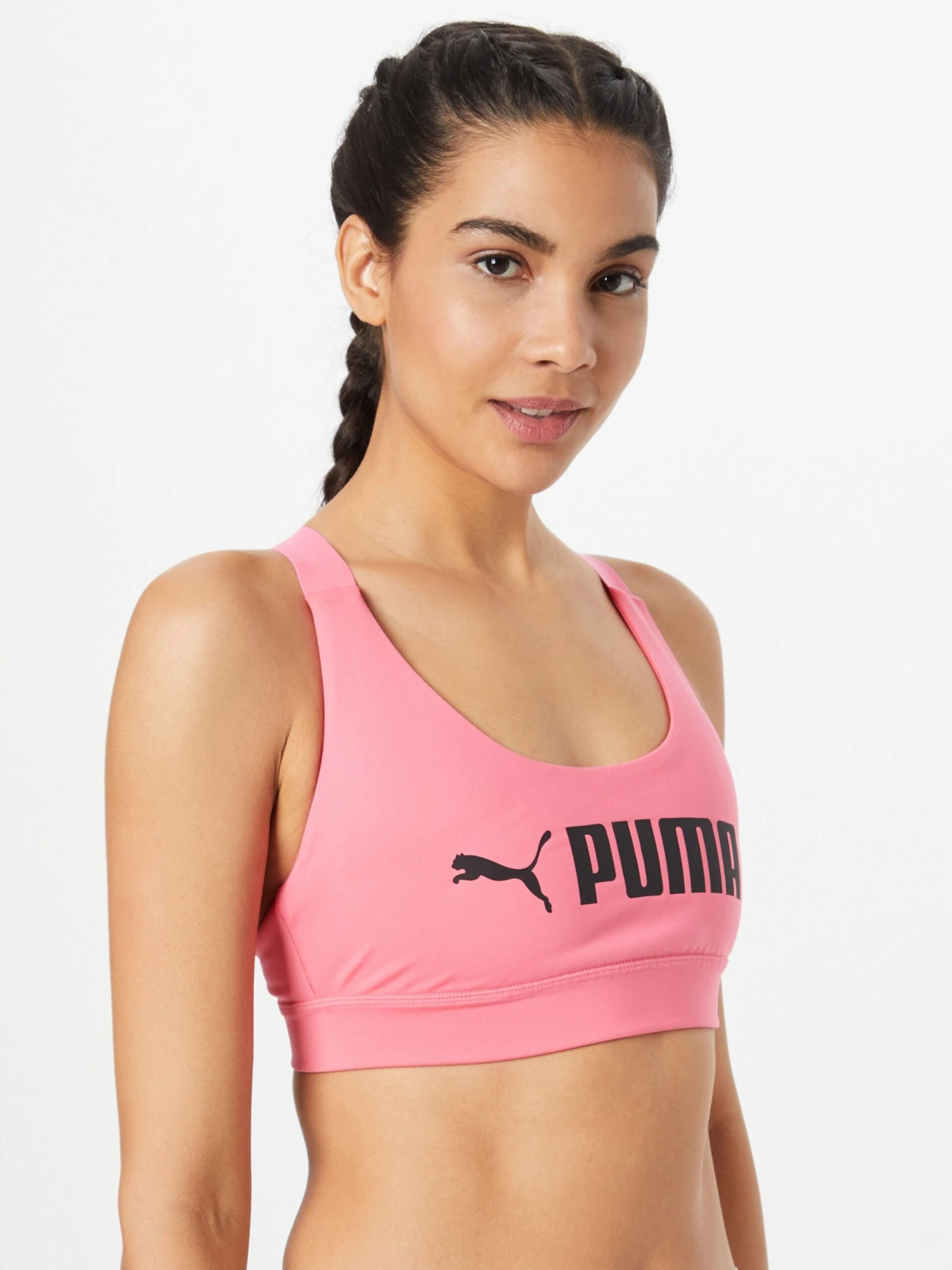 Puma Medium Support Bustier Sport Bh Dames Lichtroze 4 Puma Medium Support Bustier Sport Bh Dames Lichtroze - Afbeelding 2
