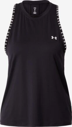 Under Armour Sporttops Sporttop Knockout Novelty Dames Zwart
