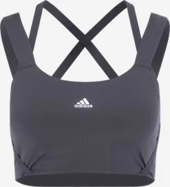 Adidas Sportswear High Support Bustier Sport Bh Dames Basaltgrijs