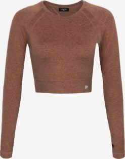 Longsleeves Functioneel Shirt Haily Dames Oranje Gemêleerd