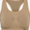 Hummel High Support Bustier Sport Bh Dames Donkerbeige