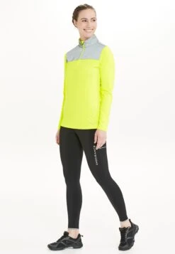 Endurance Longsleeves Functioneel Shirt Tusina Dames Neongeel / Donkergrijs -Sportieve Outfit Winkel 761333c83daad1b68d3404a7804bbe7b