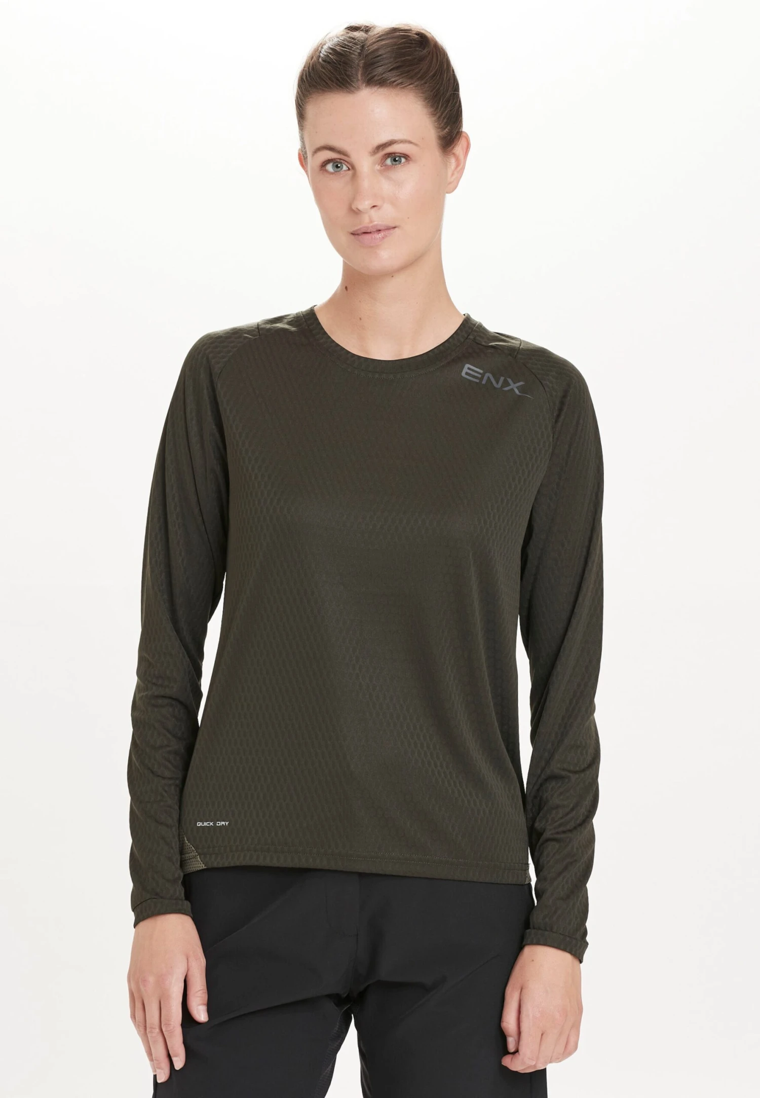 Endurance Longsleeves Functioneel Shirt JANNIE Dames Donkergroen 6 Endurance Longsleeves Functioneel Shirt JANNIE Dames Donkergroen - Afbeelding 4