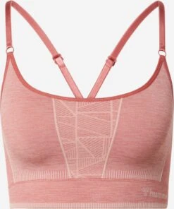 Hummel Low Support Bustier Sport Bh Dames Rosa