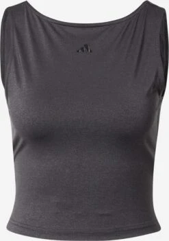 ADIDAS PERFORMANCE Sporttops Sporttop Dames Zwart / Zwart Gemêleerd