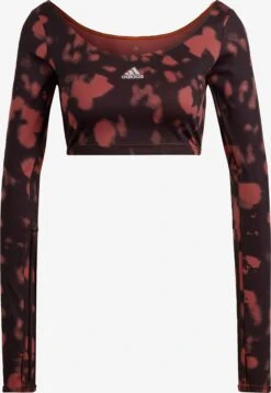Adidas Sportswear Longsleeves Functioneel Shirt Dames Watermeloen Rood / Zwart
