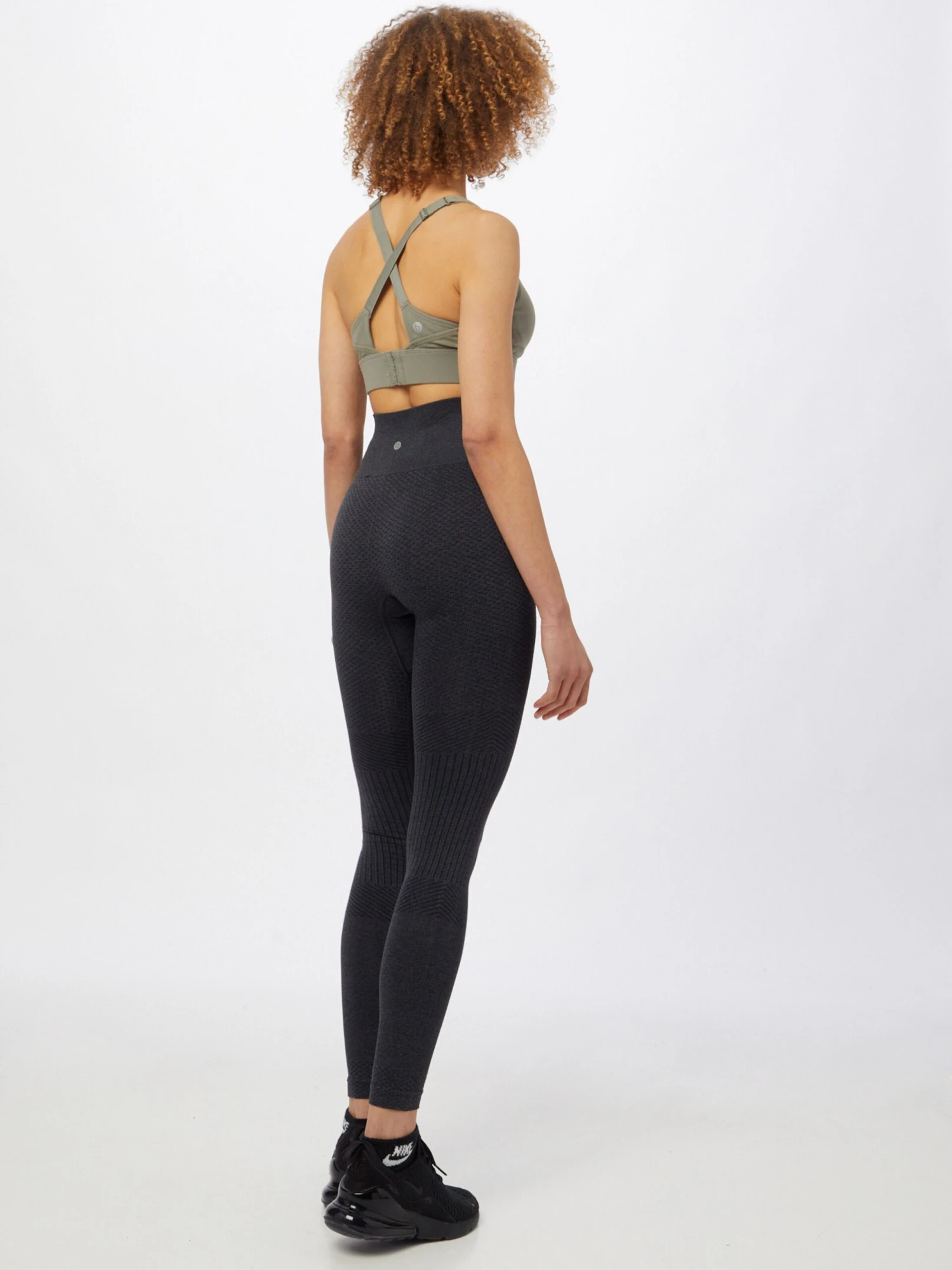 ATHLECIA Sportleggings Skinny Sportbroek ALYSA MELANGE Dames Zwart 6 ATHLECIA Sportleggings Skinny Sportbroek ALYSA MELANGE Dames Zwart - Afbeelding 4