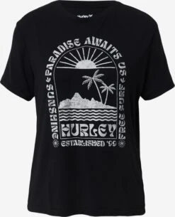 HURLEY T-shirts Functioneel Shirt PARADISE Dames Zwart