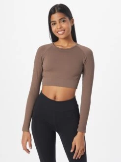 Aim'n Longsleeves Functioneel Shirt Dames Chocoladebruin -Sportieve Outfit Winkel 8aeb7d467462f4cdfd71b1e4d51097e7