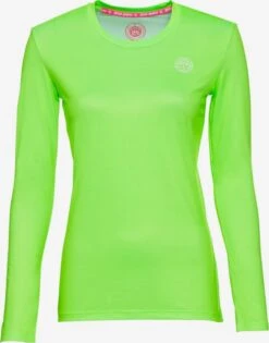 BIDI BADU Longsleeves Functioneel Shirt Pia Tech Dames Neongroen