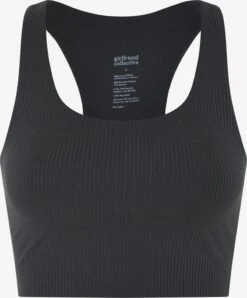Girlfriend Collective Low Support Bustier Sport Bh Paloma Dames Zwart