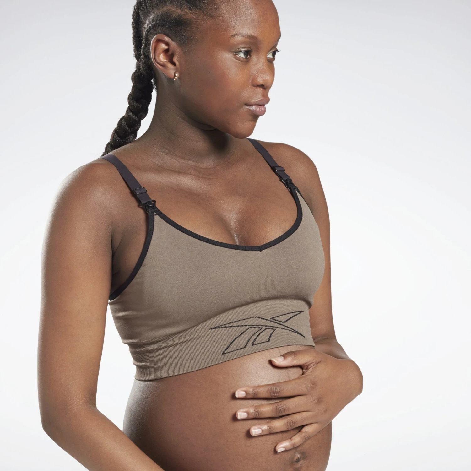 Medium Support Bustier Sport Bh Dames Aardetinten 4 Medium Support Bustier Sport Bh Dames Aardetinten - Afbeelding 2