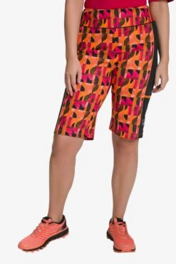 Ulla Popken Shorts Slimfit Sportbroek Dames Oranje -Sportieve Outfit Winkel 943a63040422aa7a928b5dcdbed872ca