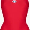 Arena Badpakken Bustier Sportbadpak Dames Rood -Sportieve Outfit Winkel 95622a782a715ef01c15cceaaa14addf
