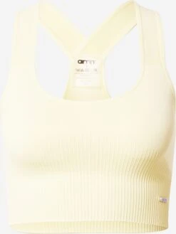 Aim'n Medium Support Bustier Sport Bh Dames Pasteelgeel
