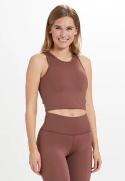 ATHLECIA Medium Support Bustier Sport Bh Franz Dames Bruin -Sportieve Outfit Winkel 9b27279c11be4c0da2a2cb95ebbe7222