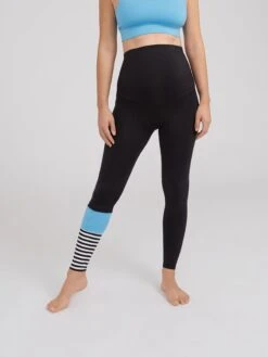 Sportleggings Skinny Sportbroek Maternity Surf Style Dames Zwart -Sportieve Outfit Winkel 9ba384bfb6891263573000249abd3292