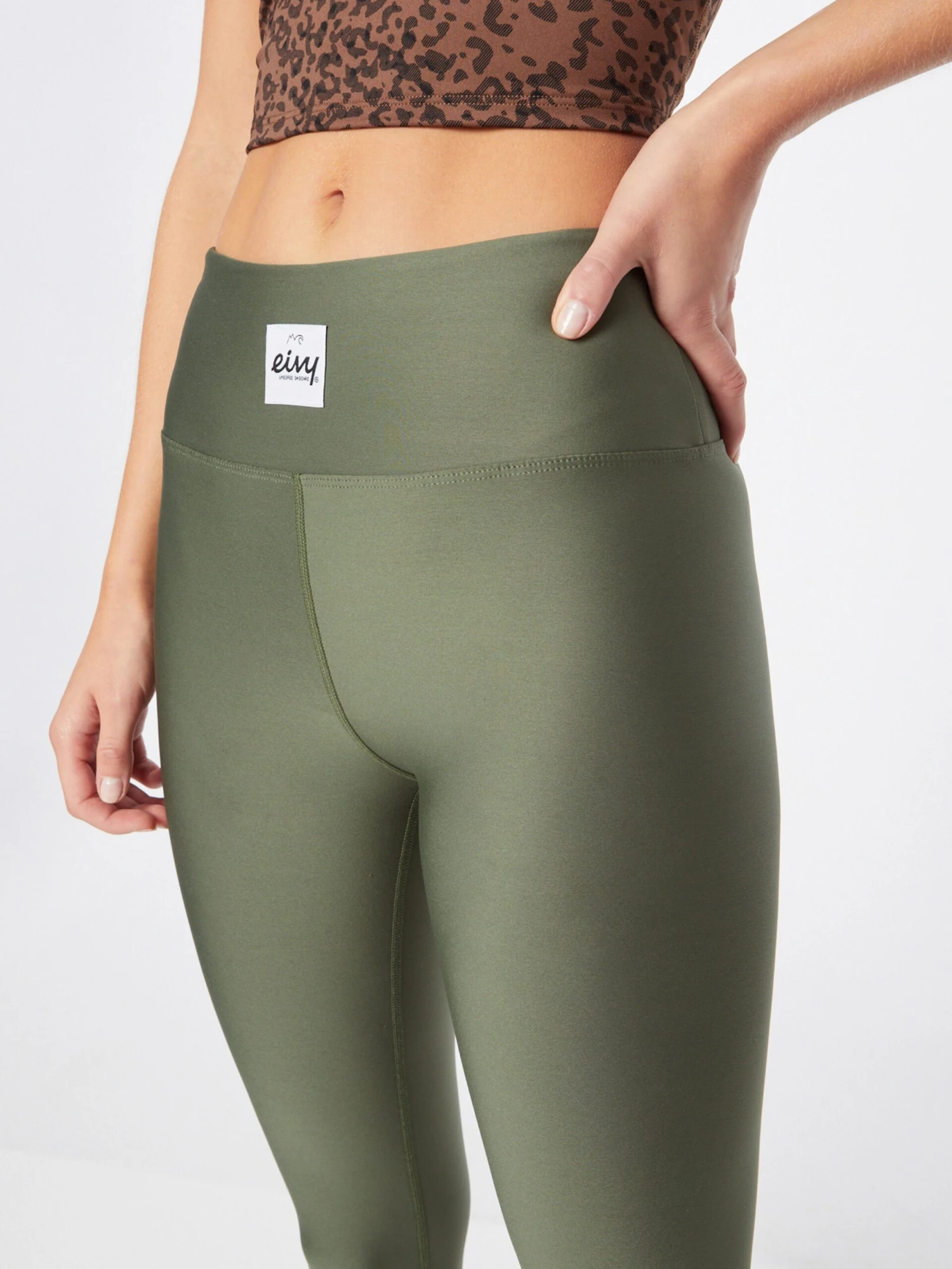 Eivy Sportleggings Skinny Sportbroek Icecold Dames Olijfgroen 4 Eivy Sportleggings Skinny Sportbroek Icecold Dames Olijfgroen - Afbeelding 2