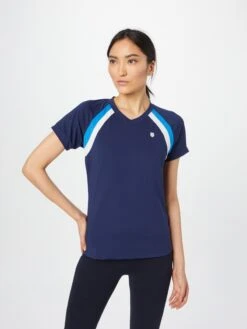 Functionele Shirts Functioneel Shirt Dames Navy / Azuur -Sportieve Outfit Winkel 9e792ebc75b7f3201552a1893d6859dd