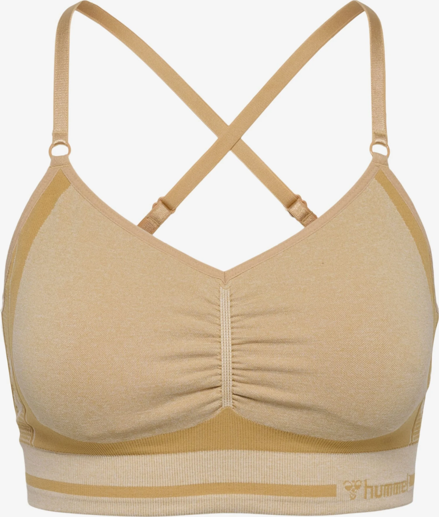 Hummel Low Support Bustier Sport Bh Dames Geel / Geel Gemêleerd 3 Hummel Low Support Bustier Sport Bh Dames Geel / Geel Gemêleerd