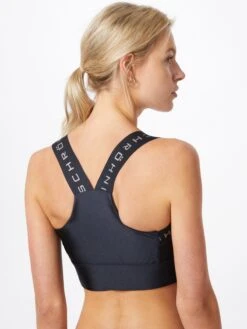 Röhnisch Medium Support Bustier Sport Bh KAY Dames Zwart -Sportieve Outfit Winkel a6c032bdec0568e28817ca3301283a14