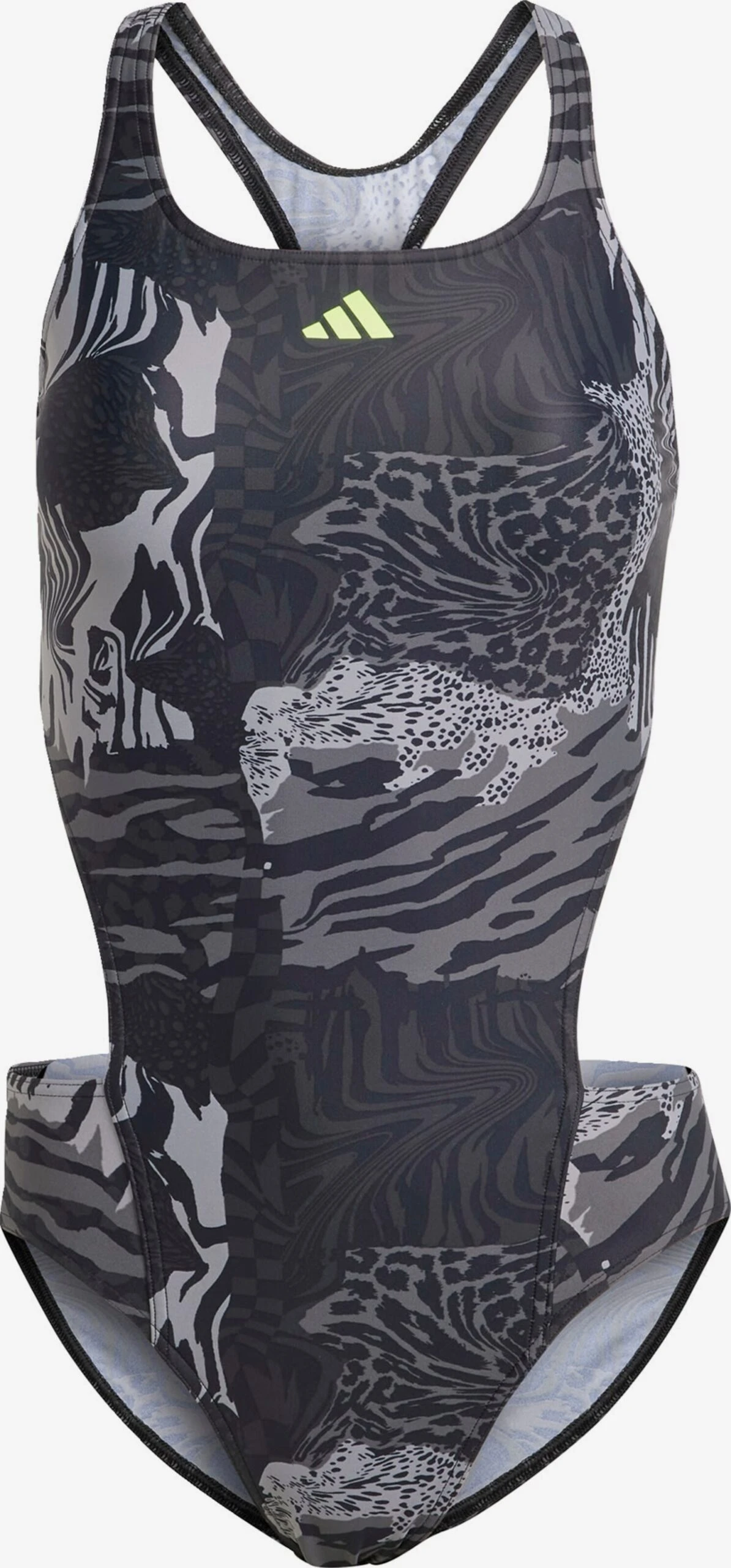 ADIDAS PERFORMANCE Badpakken Bustier Sportbadpak Dames Grijs 3 ADIDAS PERFORMANCE Badpakken Bustier Sportbadpak Dames Grijs