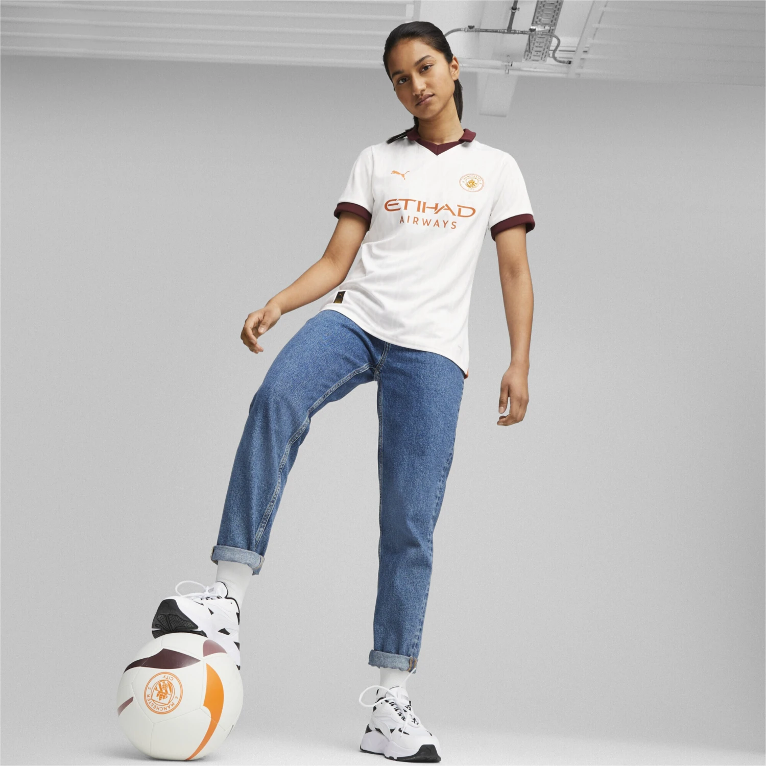 Puma T-shirts Tricot Dames Wit 6 Puma T-shirts Tricot Dames Wit - Afbeelding 4