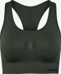 Hummel High Support Bustier Sport Bh Dames Donkergroen