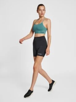 Hummel Low Support Bustier Sport Bh TIFFY Dames Donkergroen -Sportieve Outfit Winkel b052a114ca8f3c48292d657ec36f6d29