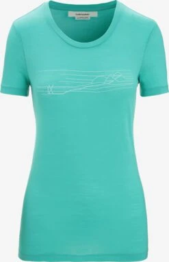 Icebreaker T-shirts Functioneel Shirt Tech Lite II Dames Blauw