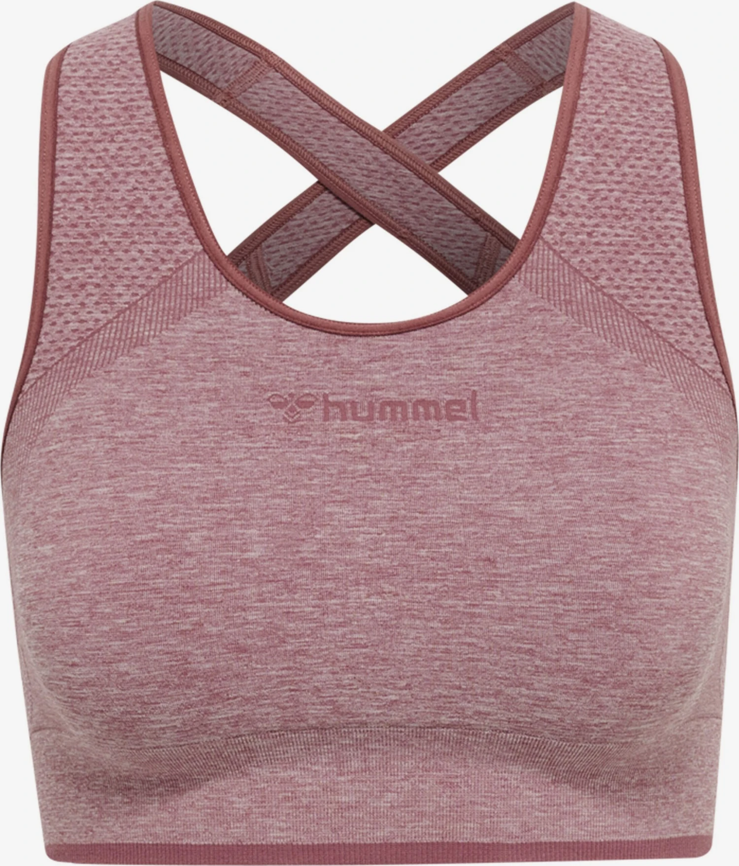 Hummel High Support Bustier Sport Bh Dames Donkerroze 3 Hummel High Support Bustier Sport Bh Dames Donkerroze
