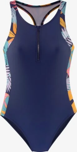 Badpakken Bustier Sportbadpak Dames Navy