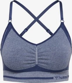 Hummel Low Support Bustier Sport Bh Dames Blauw / Donkerblauw