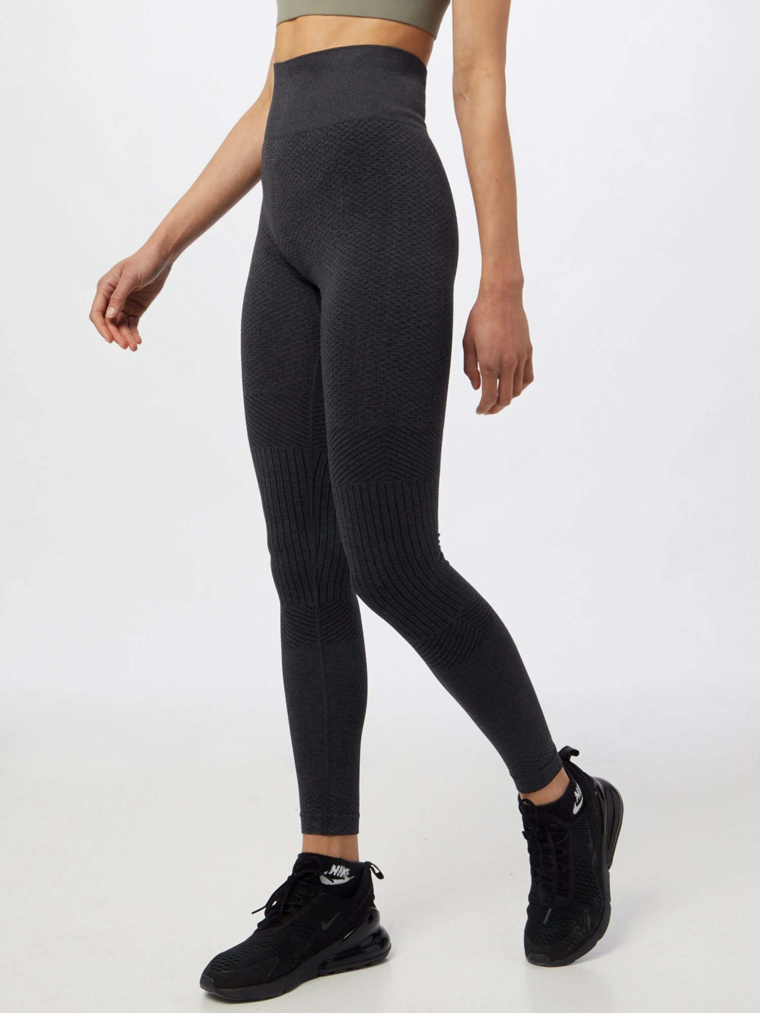 ATHLECIA Sportleggings Skinny Sportbroek ALYSA MELANGE Dames Zwart 4 ATHLECIA Sportleggings Skinny Sportbroek ALYSA MELANGE Dames Zwart - Afbeelding 2