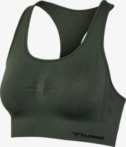 Hummel High Support Bustier Sport Bh Dames Donkergroen -Sportieve Outfit Winkel bcc088d69797e42deb26c384b17b1494