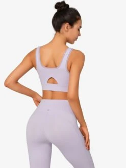 Low Support Bustier Sport Bh Geli Dames Lichtlila -Sportieve Outfit Winkel c1eab765325ddb3439507aa64dd043ec