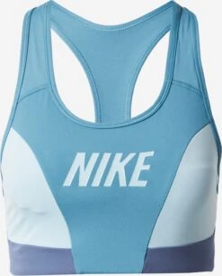 Nike Medium Support Bustier Sport Bh Dames Aqua / Duifblauw / Lichtblauw