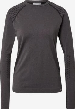 Hummel Longsleeves Functioneel Shirt Dames Zwart / Zwart GemĂȘleerd