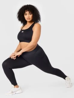 Adidas Sportswear Medium Support Bustier Sport Bh Powerreact Dames Zwart -Sportieve Outfit Winkel c3b44e618360c42f2274279ab938da8f