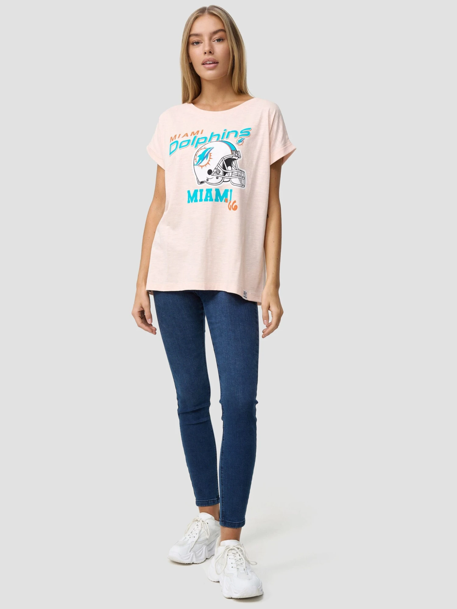 T-shirts Functioneel Shirt Miami Dolphins Dames Pastelroze 7 T-shirts Functioneel Shirt Miami Dolphins Dames Pastelroze - Afbeelding 5