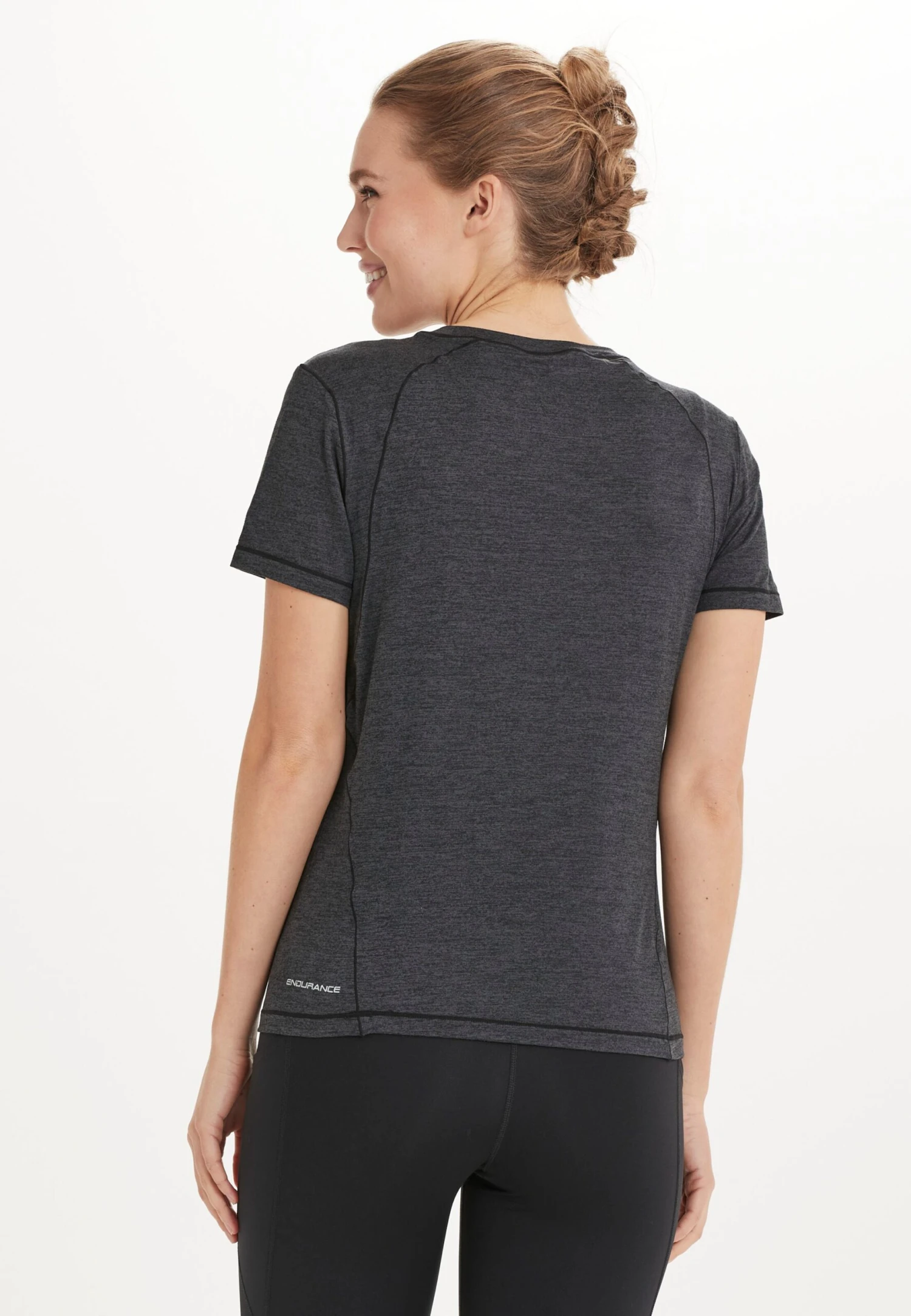 Endurance Functionele Shirts Functioneel Shirt Korrl Dames Zwart Gemêleerd 6 Endurance Functionele Shirts Functioneel Shirt Korrl Dames Zwart Gemêleerd - Afbeelding 4