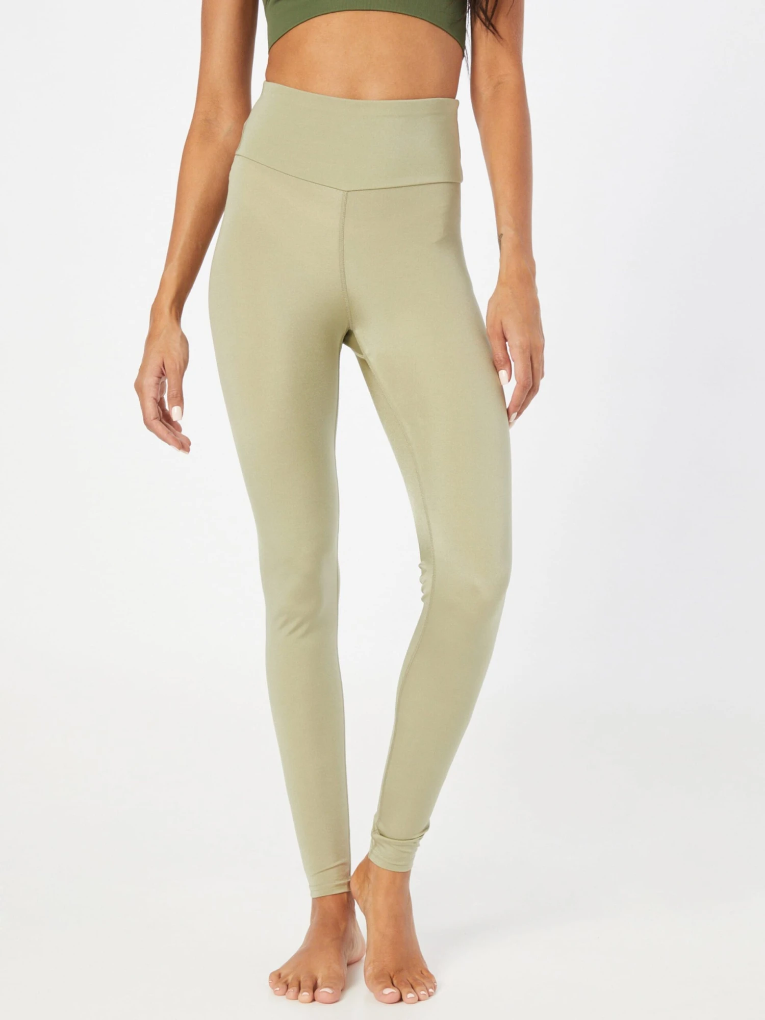Hey Honey Sportleggings Skinny Sportbroek Dames Olijfgroen 5 Hey Honey Sportleggings Skinny Sportbroek Dames Olijfgroen - Afbeelding 3