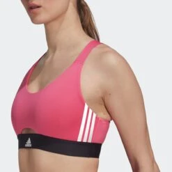 Adidas Sportswear Medium Support Bustier Sport Bh Dames Magenta -Sportieve Outfit Winkel c9ec398a61e2224c23959e3d8b20e7d7