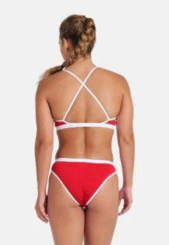 Arena Bikinis Bustier Sportbikini Dames Rood -Sportieve Outfit Winkel cc846b1188106571f96cf17da94205e1