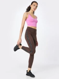 Röhnisch Sportleggings Skinny Sportbroek KAY Dames Donkerbruin -Sportieve Outfit Winkel cd2e4bf24be916435a1fa3bcce003f4c