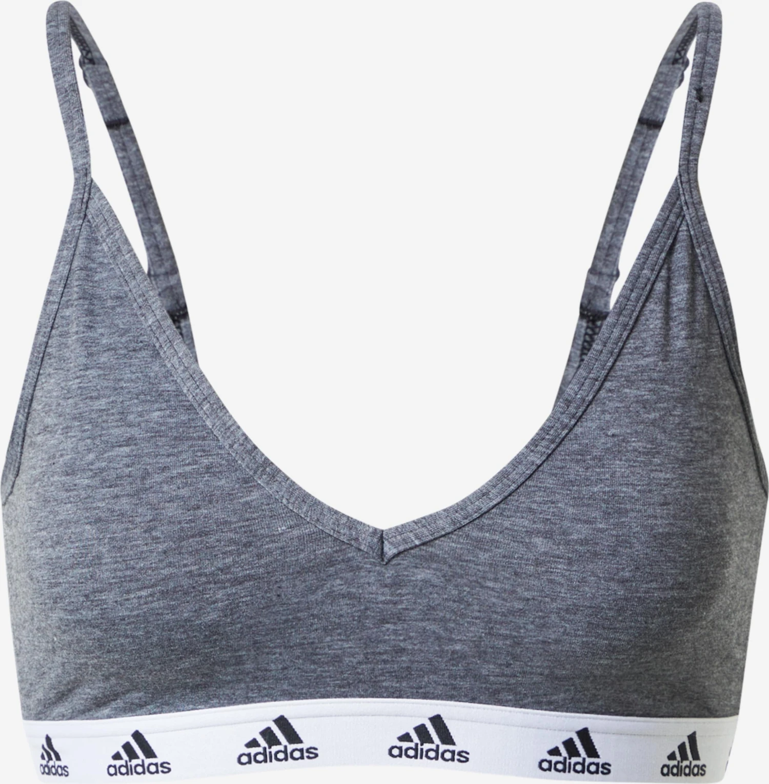 Adidas Sportswear Low Support Bustier Sport Bh Dames Grijs 3 Adidas Sportswear Low Support Bustier Sport Bh Dames Grijs
