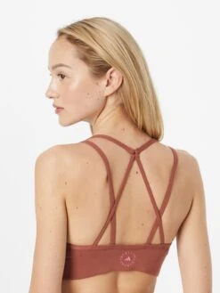 Adidas By Stella Mccartney Medium Support Bustier Sport Bh Dames Roestrood -Sportieve Outfit Winkel d1101e571c49217173af2fc2780a04fa