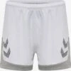 Hummel Shorts Regular Sportbroek Lead Dames Lichtgrijs / Wit -Sportieve Outfit Winkel d17933e2e0d794236c083f2de2efc062